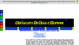 What Oroscopodioggiedomani.it website looked like in 2019 (4 years ago)