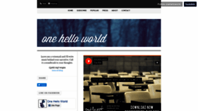 What Onehelloworld.com website looked like in 2019 (4 years ago)