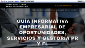 What Oportunidades.app website looked like in 2019 (4 years ago)