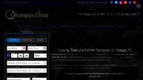 What Olympuslimo.com website looked like in 2019 (4 years ago)