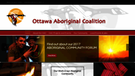 What Ottawaaboriginalcoalition.ca website looked like in 2019 (4 years ago)