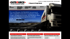 What Outsourcefreight.com website looked like in 2019 (4 years ago)