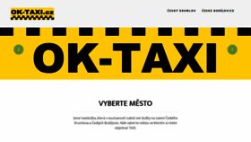 What Ok-taxi.cz website looked like in 2019 (4 years ago)