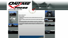 What Ontimexpress.ca website looked like in 2019 (4 years ago)
