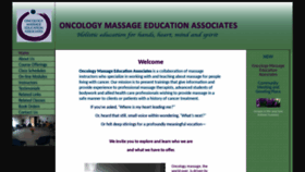 What Oncologymassageeducationassociates.com website looked like in 2019 (4 years ago)
