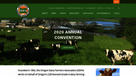 What Oregondairyfarmers.org website looked like in 2019 (4 years ago)
