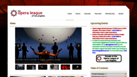 What Operaleague.org website looked like in 2019 (4 years ago)