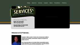 What Oandpservices.com website looked like in 2019 (4 years ago)