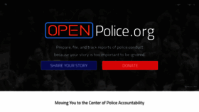 What Openpolice.org website looked like in 2019 (4 years ago)