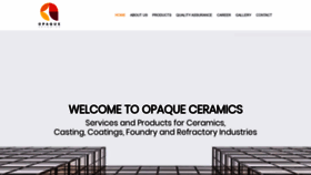 What Opaqueceramics.com website looked like in 2019 (4 years ago)