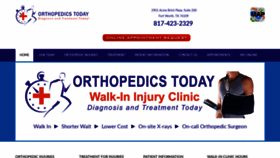What Orthopedics2day.com website looked like in 2019 (4 years ago)