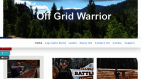 What Offgridwarrior.com website looked like in 2019 (4 years ago)