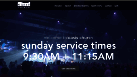 What Oasischurch.ca website looked like in 2019 (4 years ago)