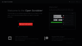 What Openscrobbler.com website looked like in 2019 (4 years ago)