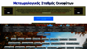What Oinofytaweather.gr website looked like in 2019 (4 years ago)