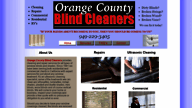 What Ocblindcleaners.com website looked like in 2019 (4 years ago)