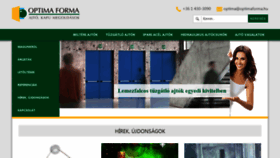 What Optimaforma.hu website looked like in 2019 (4 years ago)
