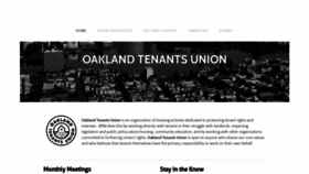 What Oaklandtenantsunion.org website looked like in 2019 (4 years ago)