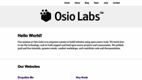 What Osiolabs.com website looked like in 2019 (4 years ago)
