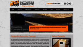 What Ontiverosconcrete.com website looked like in 2019 (4 years ago)