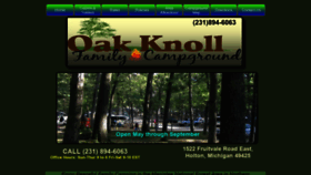 What Oakknollfamilycampground.com website looked like in 2019 (4 years ago)
