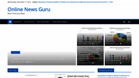 What Onlinenewsguru.com website looked like in 2019 (4 years ago)