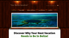What Ourbelizevacation.com website looked like in 2019 (4 years ago)