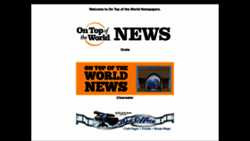 What Ontopoftheworldnews.com website looked like in 2019 (4 years ago)