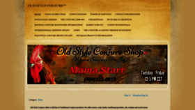 What Oldstyleconjure.com website looked like in 2019 (4 years ago)