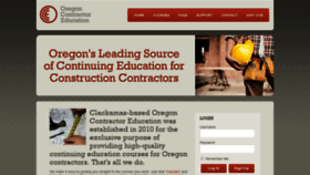 What Oregoncontractoreducation.com website looked like in 2019 (4 years ago)