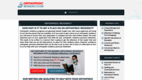 What Orthopedicresidency.com website looked like in 2019 (4 years ago)