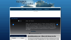 What Ozarksremembers.com website looked like in 2019 (4 years ago)