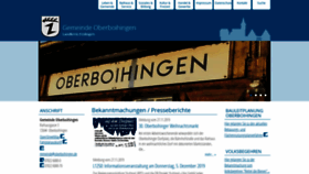 What Oberboihingen.de website looked like in 2019 (4 years ago)