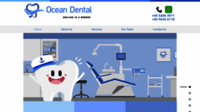 What Oceandental.sg website looked like in 2019 (4 years ago)