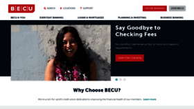 What Onlinebanking.becu.org website looked like in 2019 (4 years ago)