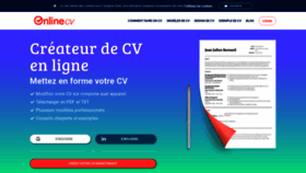 What Onlinecv.fr website looked like in 2019 (4 years ago)