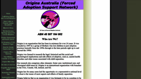 What Originsnsw.com website looked like in 2019 (4 years ago)