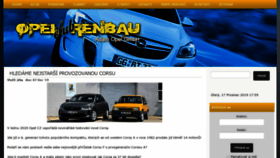 What Opel-klub.cz website looked like in 2019 (4 years ago)