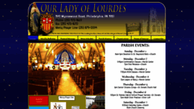 What Ourladylourdes.org website looked like in 2019 (6 years ago)