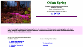 What Oblatespring.com website looked like in 2019 (4 years ago)