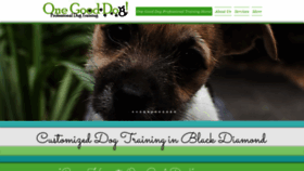 What Onegooddog.org website looked like in 2019 (4 years ago)