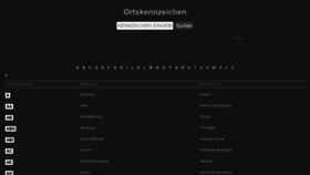 What Ortskennzeichen.de website looked like in 2019 (4 years ago)
