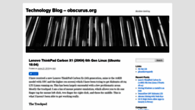 What Obscurus.org website looked like in 2019 (4 years ago)