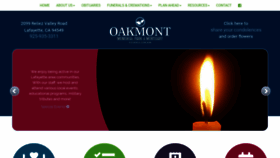 What Oakmontmortuary.com website looked like in 2019 (4 years ago)