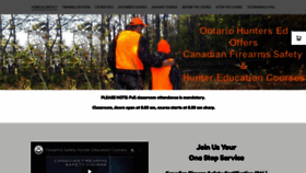 What Ontariohuntersed.com website looked like in 2019 (4 years ago)