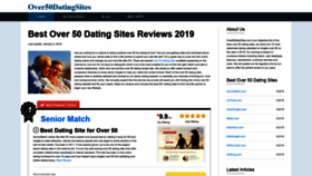 What Over50datesites.com website looked like in 2019 (4 years ago)