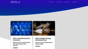 What Opce.cz website looked like in 2019 (4 years ago)