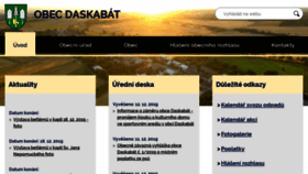 What Obecdaskabat.cz website looked like in 2019 (4 years ago)