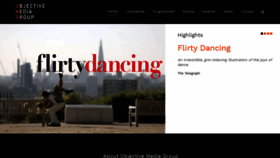 What Objectivemedia.group website looked like in 2019 (6 years ago)