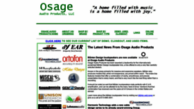 What Osageaudio.com website looked like in 2019 (4 years ago)